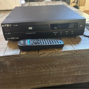 Apex Black DVD Player with Remote